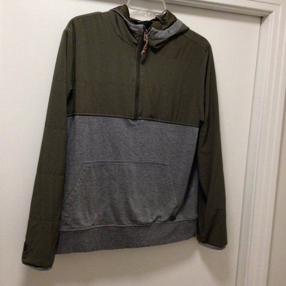 Mens Veece Quarter Zip Hooded Sweatshirt - Picture 1 of 6